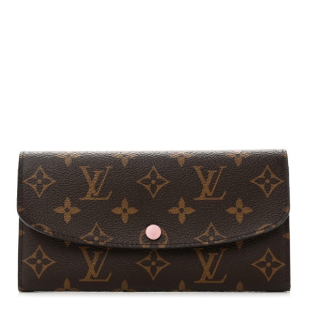 Louis Vuitton Monogram Emilie Wallet Rose Ballerine - Picture 1 of 7